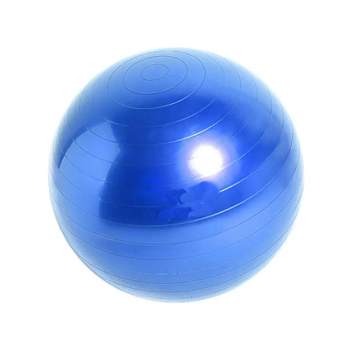 (Ø65cm) Robuster Gymnastikball Sitzball für Yoga / Pilates / Crossfit mit Luftpumpe bis 150kg - Blau